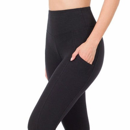 Cotton Pocket Leggings: Small-XL