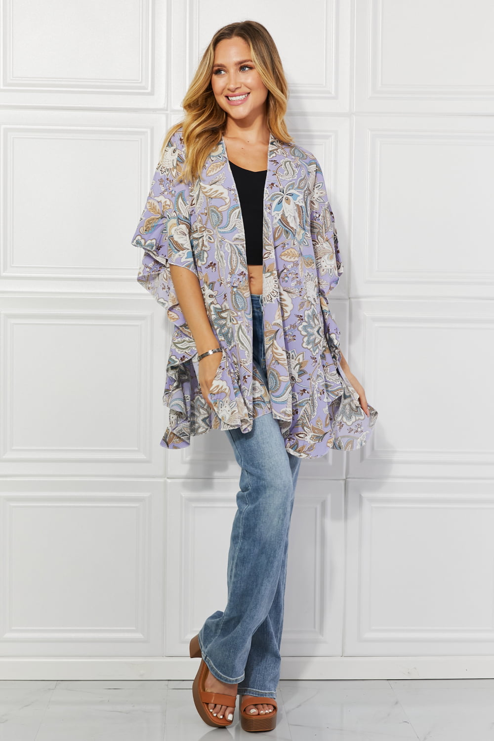 Justin Taylor Secret Garden Floral Kimono