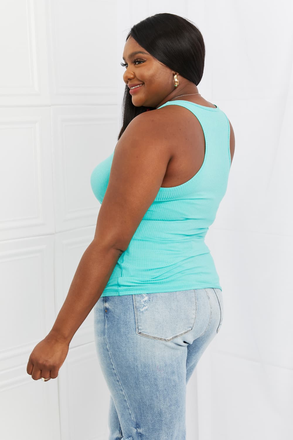 Zenana Summer Comfort Ribbed Racerback Tank
