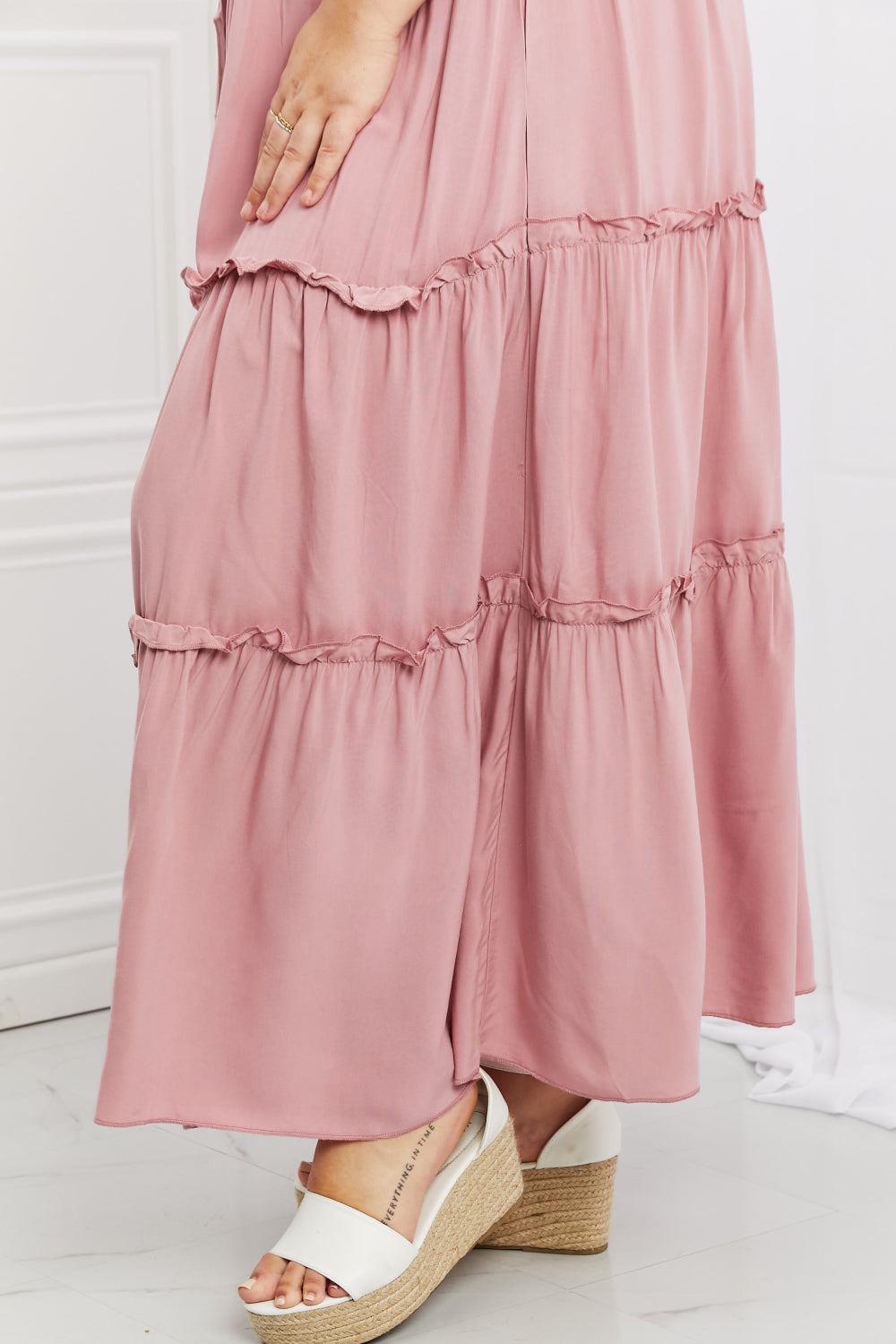 Zenana Summer Days Ruffled Maxi Skirt