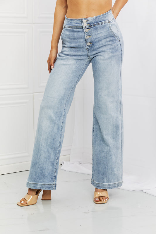 RISEN Luisa Wide Flare Jeans