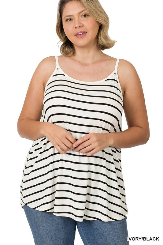 Striped Reversible Cami Top